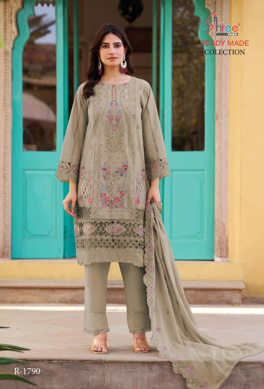 Shree Fabs R 1790 catalog pakistani crochet suits