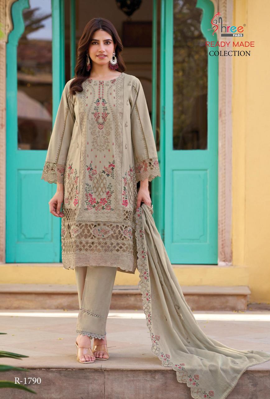 Shree Fabs R 1790 catalog pakistani crochet suits