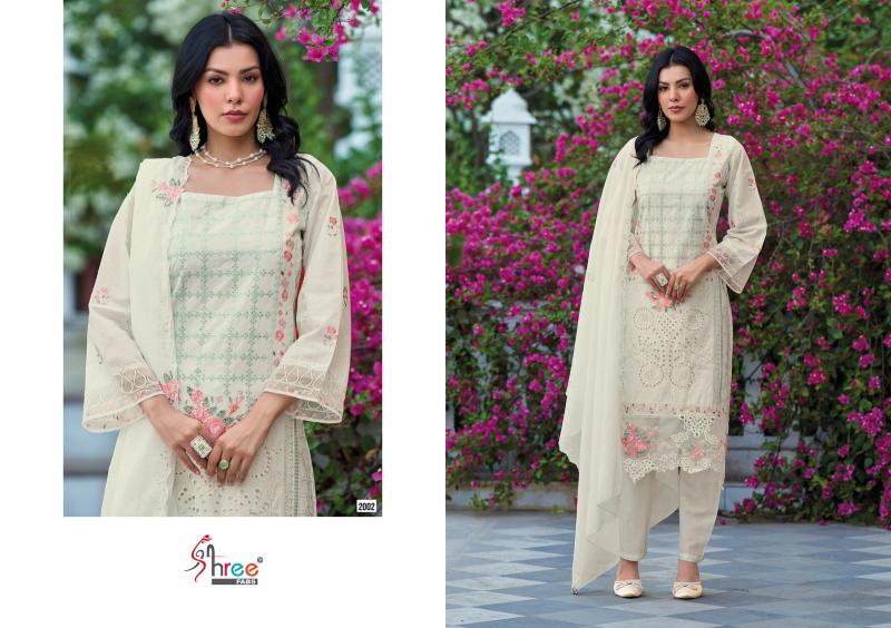Shree Fabs Tasrif Premium embroderd lawn Dupatta catalog pakistani suits dealers in mumbai