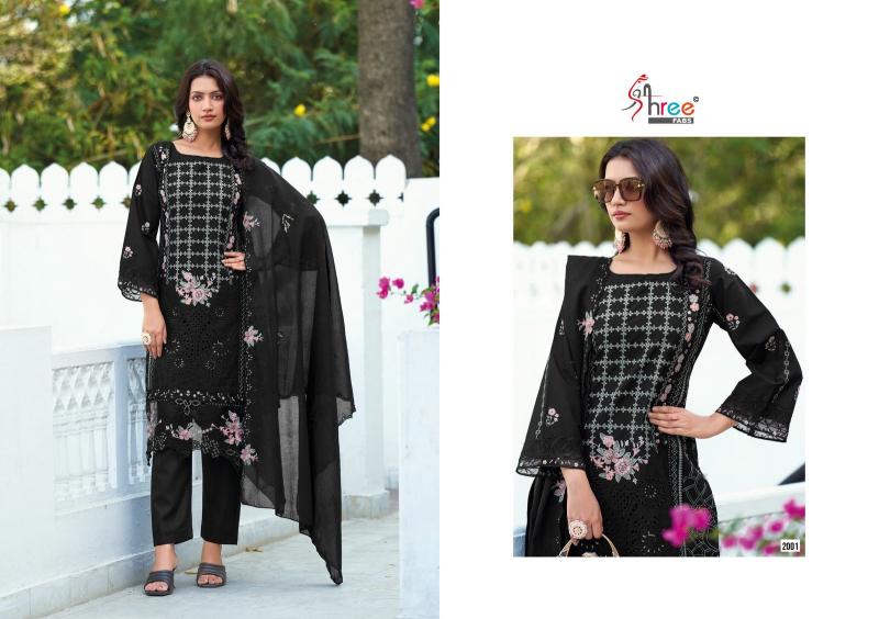Shree Fabs Tasrif Premium embroderd lawn Dupatta catalog pakistani suits dealers in mumbai
