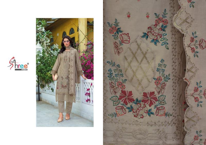 Shree Fabs Tasrif Premium embroderd lawn Dupatta catalog pakistani suits dealers in mumbai