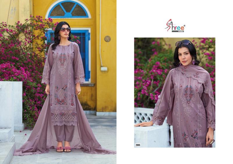 Shree Fabs Tasrif Premium embroderd lawn Dupatta catalog pakistani suits dealers in mumbai