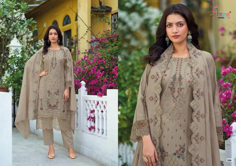 Shree Fabs Tasrif Premium embroderd lawn Dupatta catalog pakistani suits dealers in mumbai
