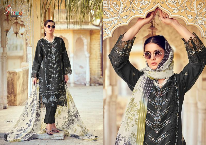 Shree Fabs Tasrif Premium Lawn Collection Vol 2 catalog Chiffon Dupatta best pakistani suits in srinagar