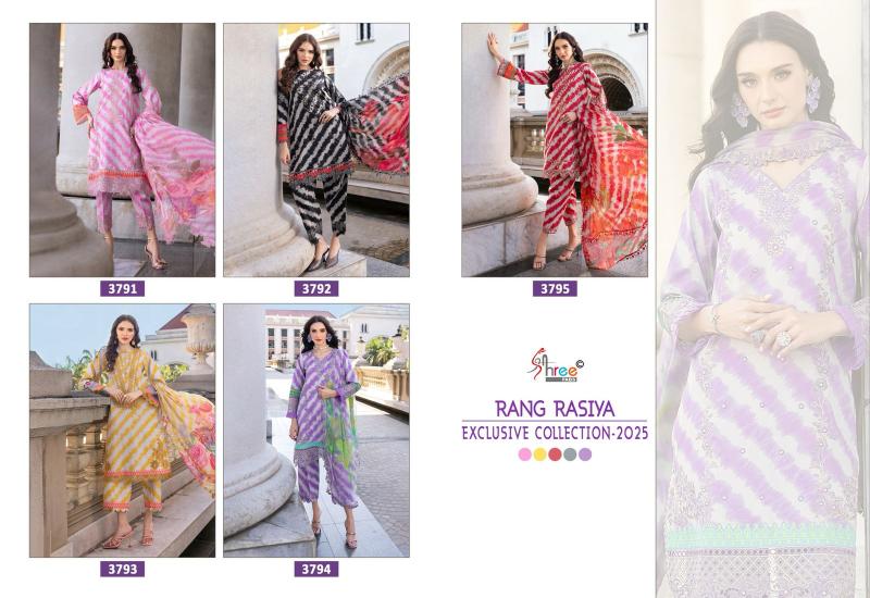 Shree Rang rasiya exclusive collection 2025 catalog Chiffon Duppatta pakistani designer plazo suits with price