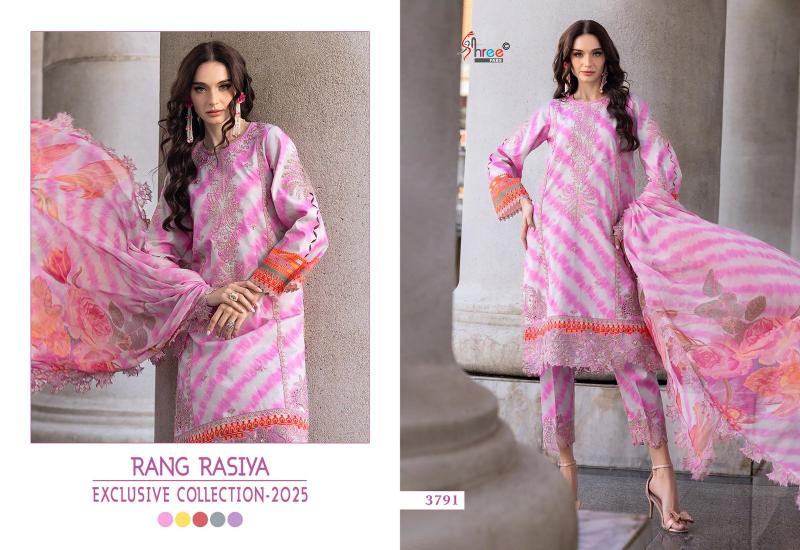 Shree Rang rasiya exclusive collection 2025 catalog Chiffon Duppatta pakistani designer plazo suits with price