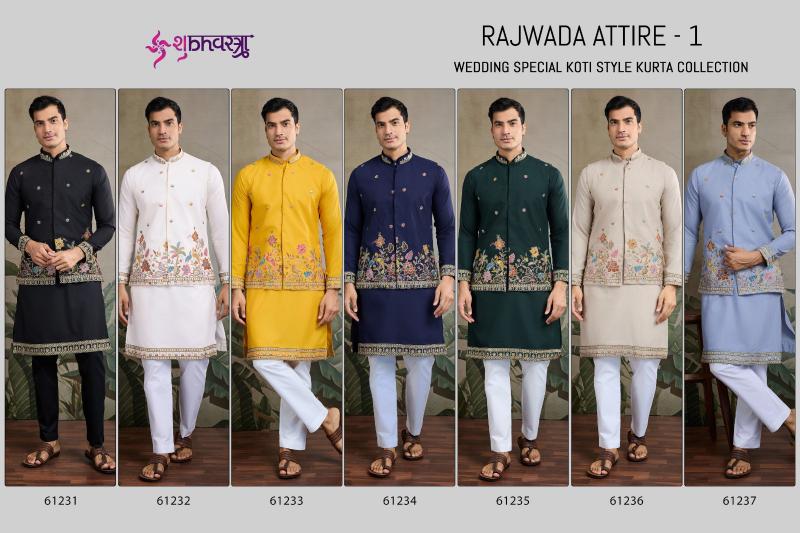 Shubhvastra Rajwada Attires vol 1 catalog black kurti online in india