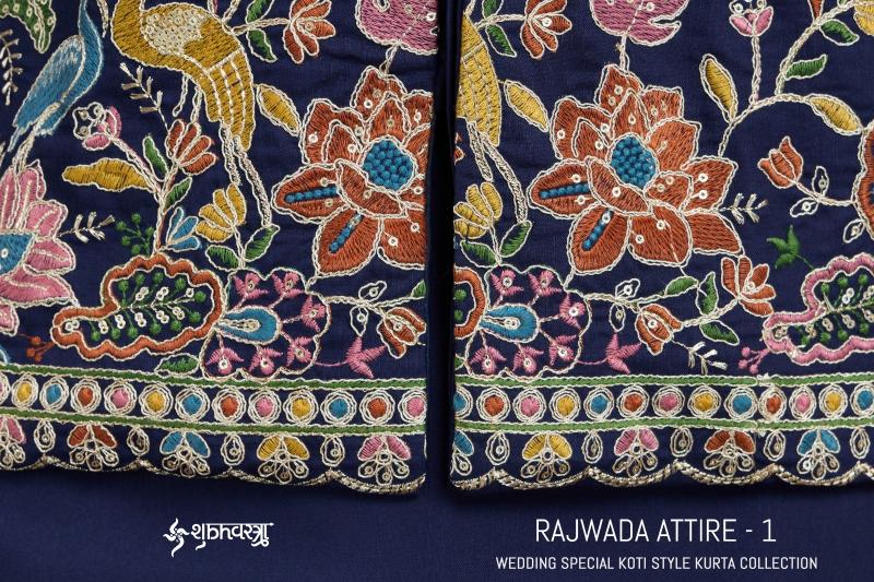 Shubhvastra Rajwada Attires vol 1 catalog black kurti online in india