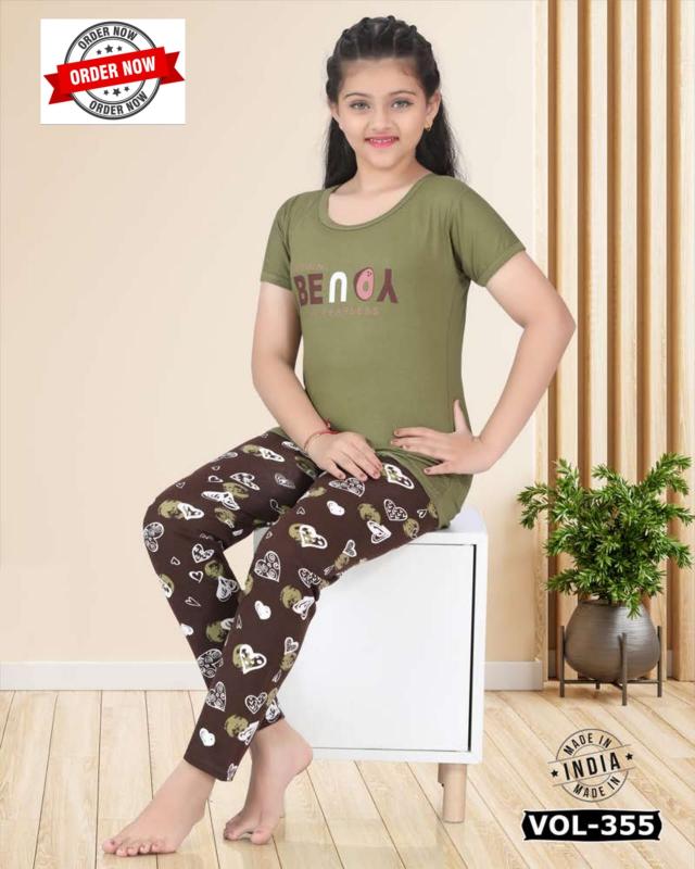 Summer Special KIDS VOL.ND 355 Catalog Kids night dress wholesaler surat