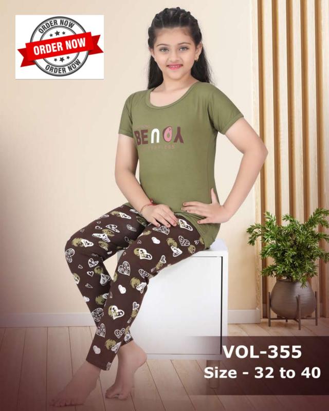 Summer Special KIDS VOL.ND 355 Catalog Kids night dress wholesaler surat