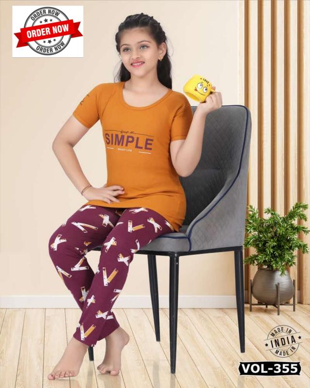 Summer Special KIDS VOL.ND 355 Catalog Kids night dress wholesaler surat