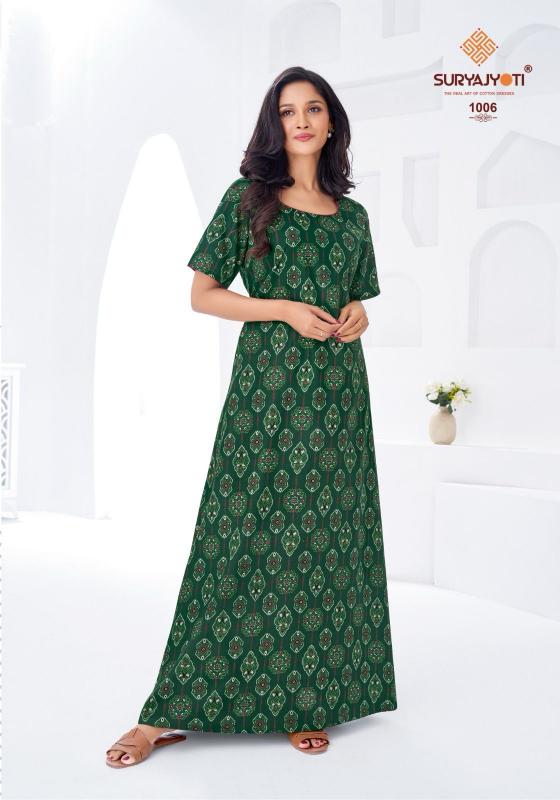 Suryajyoti Pearl vol 1 catalog ladies night dress wholesale market