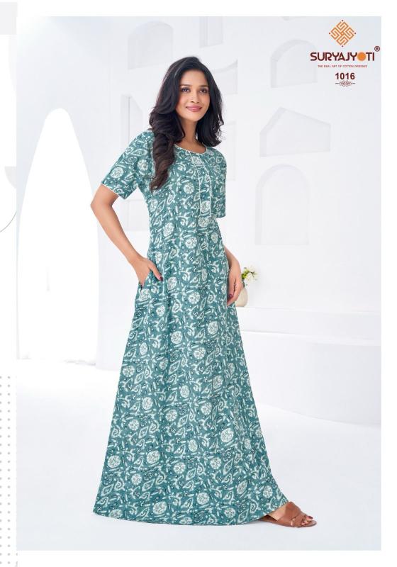 Suryajyoti Pearl vol 1 catalog ladies night dress wholesale market