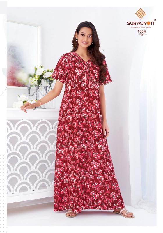 Suryajyoti Pearl vol 1 catalog ladies night dress wholesale market