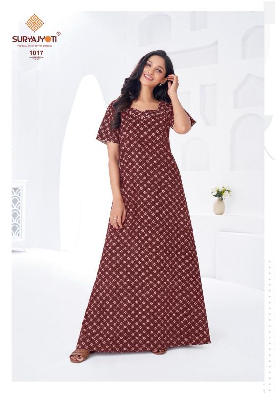 Suryajyoti Pearl vol 1 catalog ladies night dress wholesale market