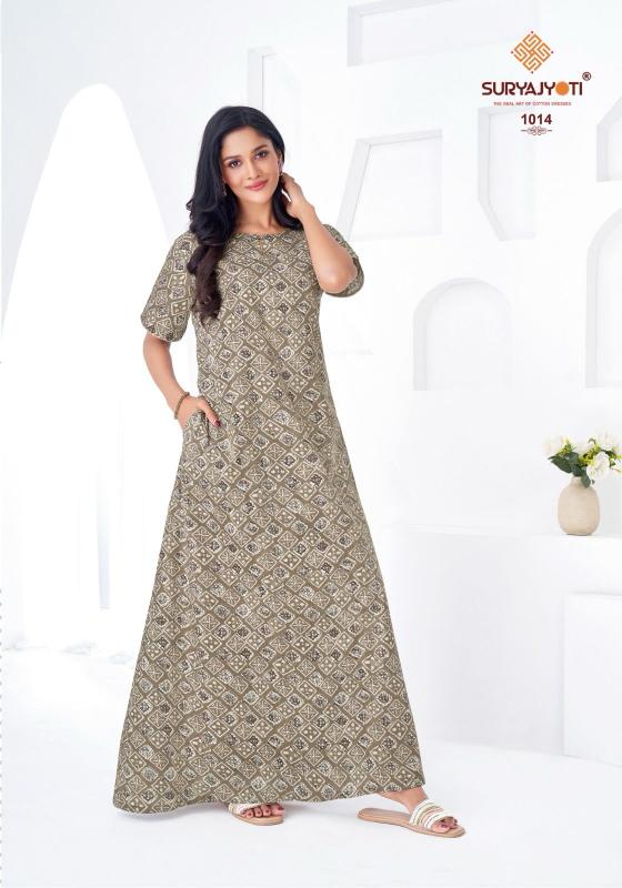 Suryajyoti Pearl vol 1 catalog ladies night dress wholesale market
