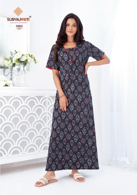 Suryajyoti Pearl vol 1 catalog ladies night dress wholesale market