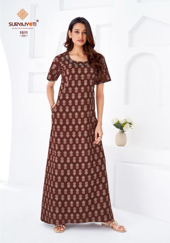 Suryajyoti Pearl vol 1 catalog ladies night dress wholesale market