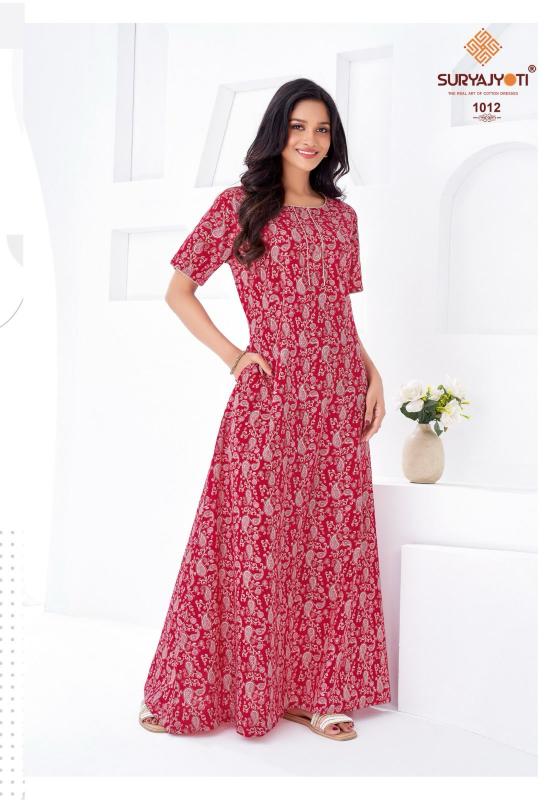 Suryajyoti Pearl vol 1 catalog ladies night dress wholesale market