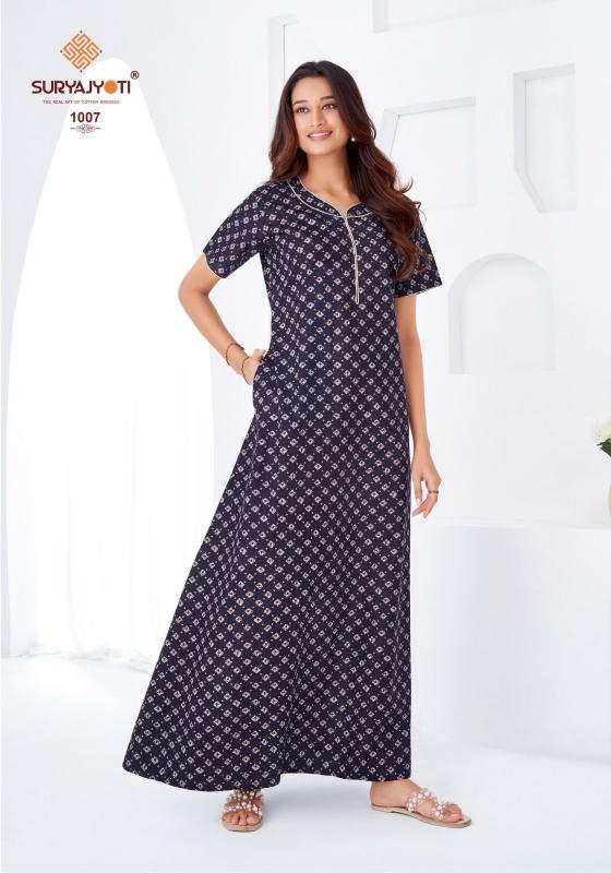 Suryajyoti Pearl vol 1 catalog ladies night dress wholesale market