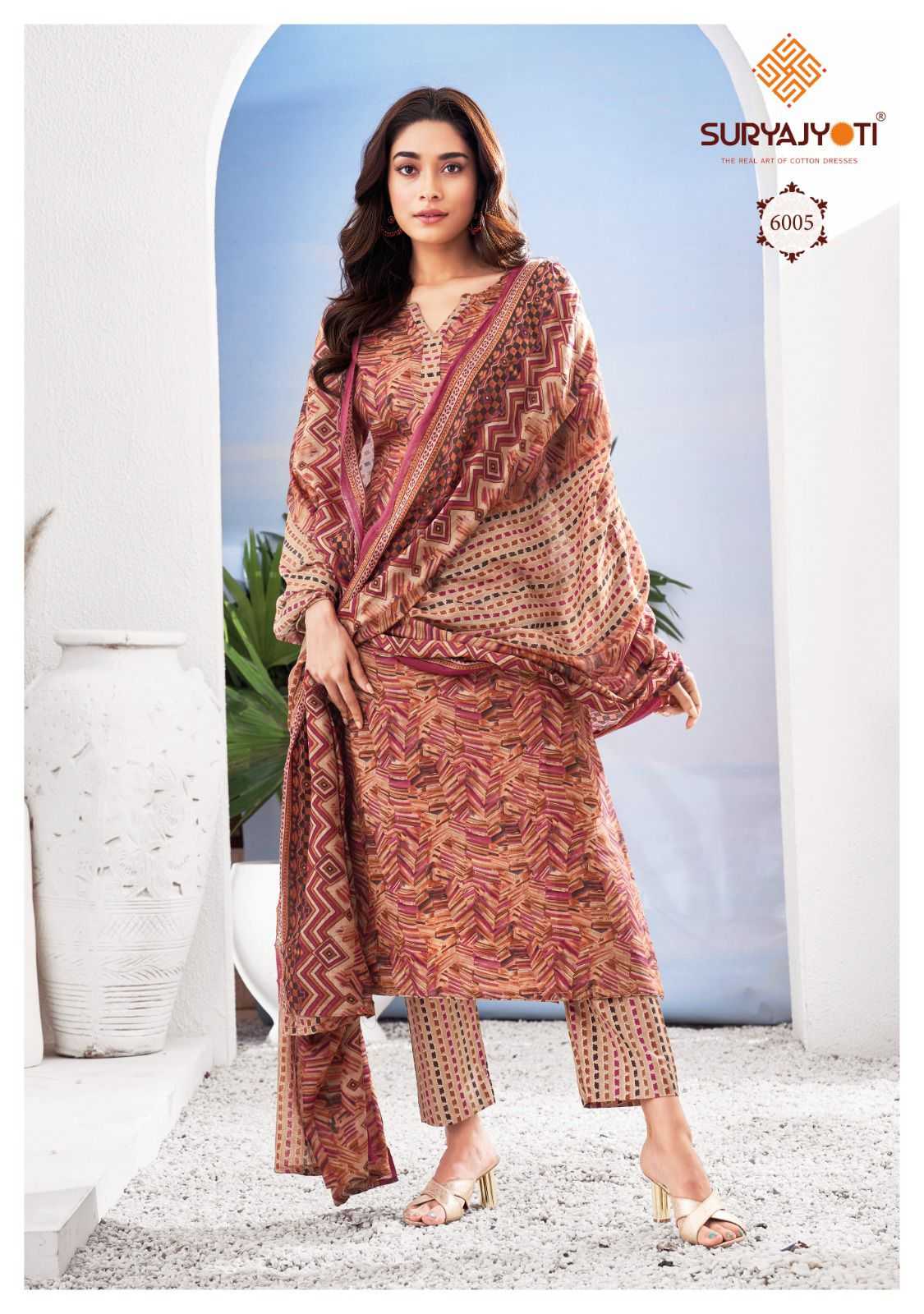 Suryajyoti Poshak Vol 6 wholesale dress materials in jetpur