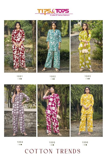 Tips & Tops Cotton Trends Catalog modest co ord sets summer