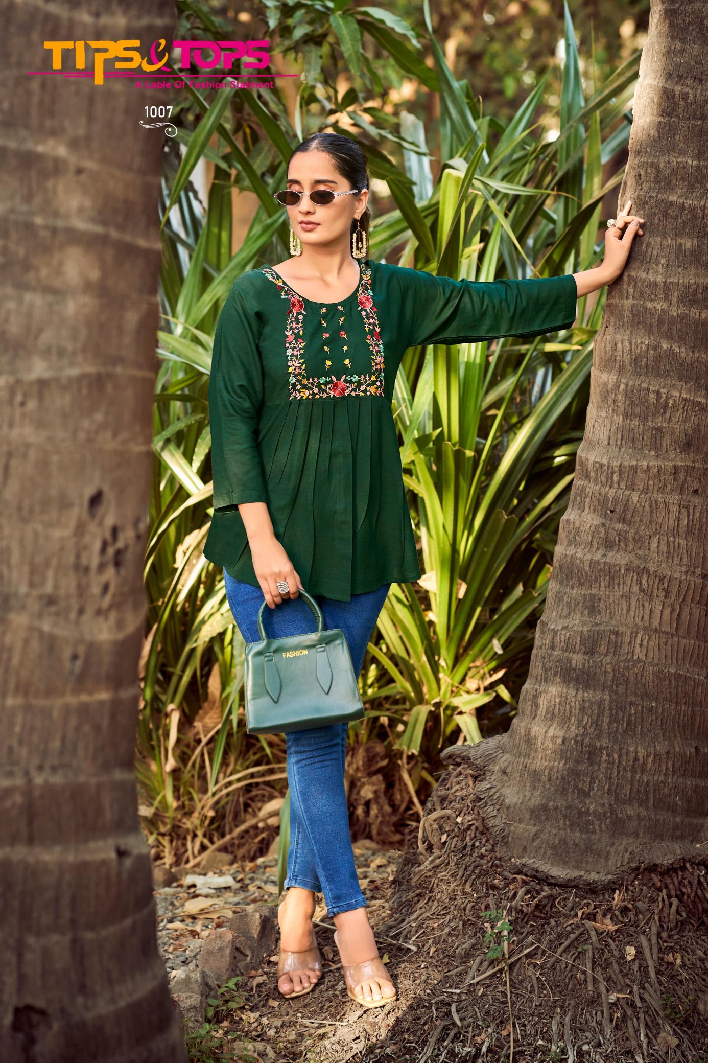 Tips & Tops Pulpy Vol 15 Catalog burning short kurtis for womens india