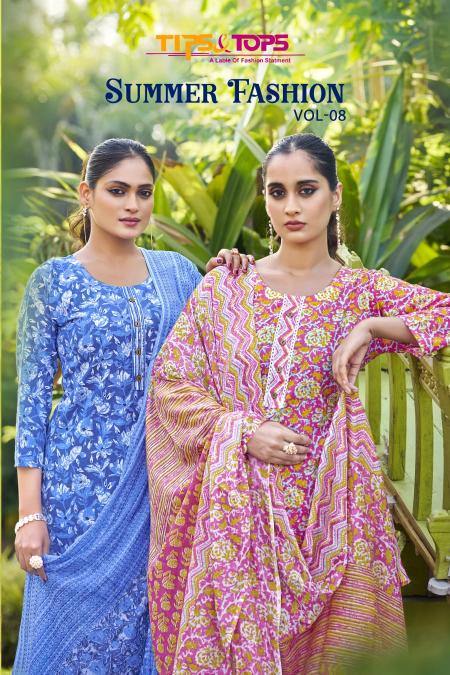 Tips & Tops Summer Fashion Vol 8 catalog cotton kurtis 