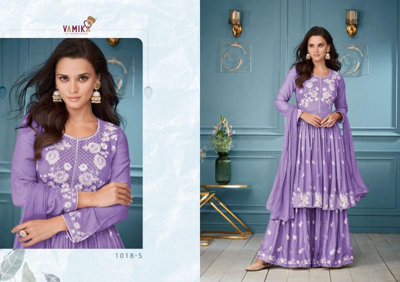 Vamika Lakhnavi Vol 3 (D.NO.1018S To 1018W) Catalog pakistani kurtis wholesale in india
