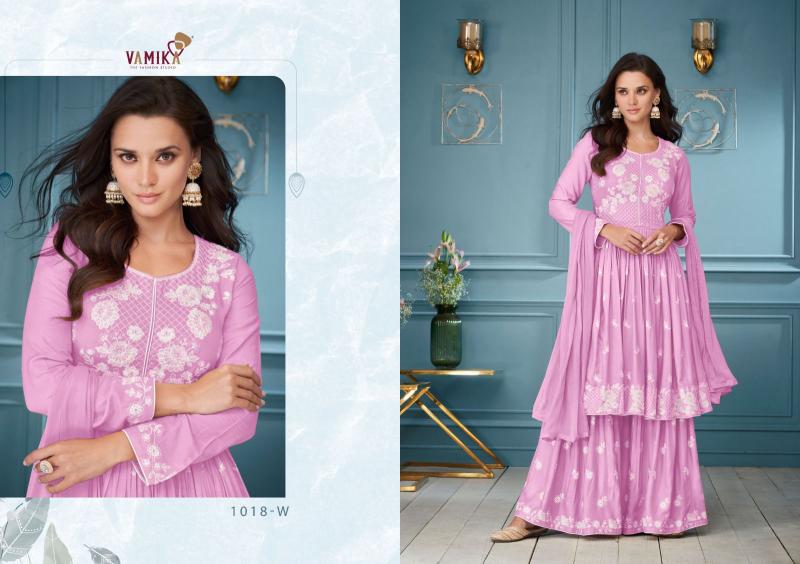 Vamika Lakhnavi Vol 3 (D.NO.1018S To 1018W) Catalog pakistani kurtis wholesale in india