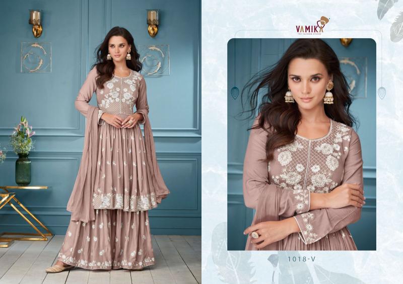 Vamika Lakhnavi Vol 3 (D.NO.1018S To 1018W) Catalog pakistani kurtis wholesale in india