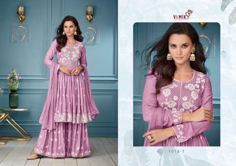 Vamika Lakhnavi Vol 3 (D.NO.1018S To 1018W) Catalog pakistani kurtis wholesale in india