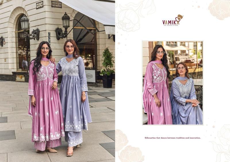 Vamika Lakhnavi Vol 8 (D.NO.1043 To 1048) Catalog long kurtis design pakistani online india