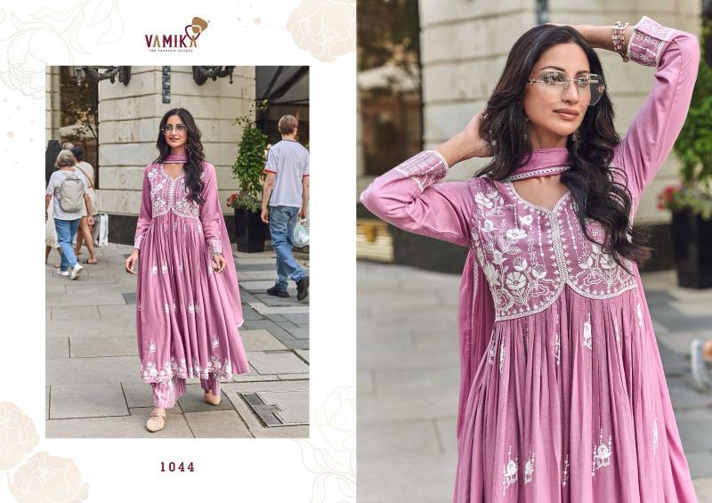 Vamika Lakhnavi Vol 8 (D.NO.1043 To 1048) Catalog long kurtis design pakistani online india