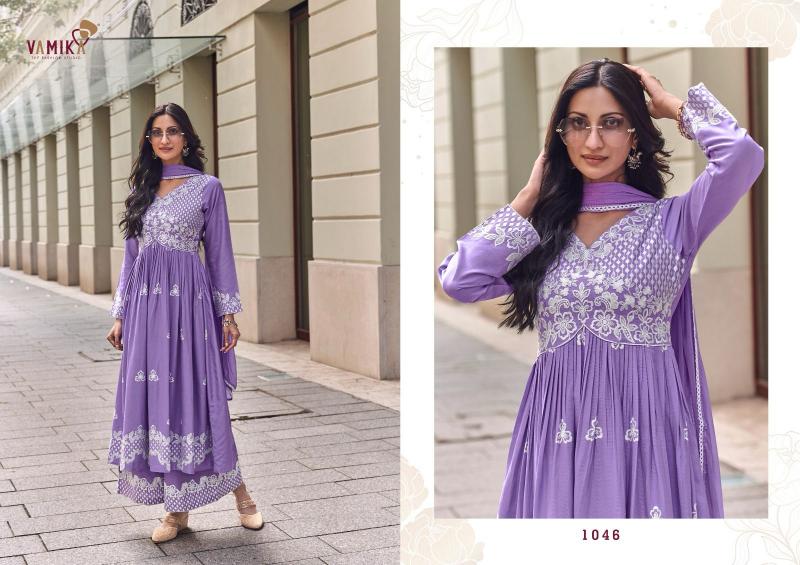 Vamika Lakhnavi Vol 8 (D.NO.1043 To 1048) Catalog long kurtis design pakistani online india