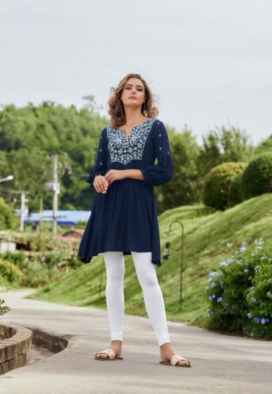 Vamika Rang Mahal Vol 3 Catalog floral kurtis india