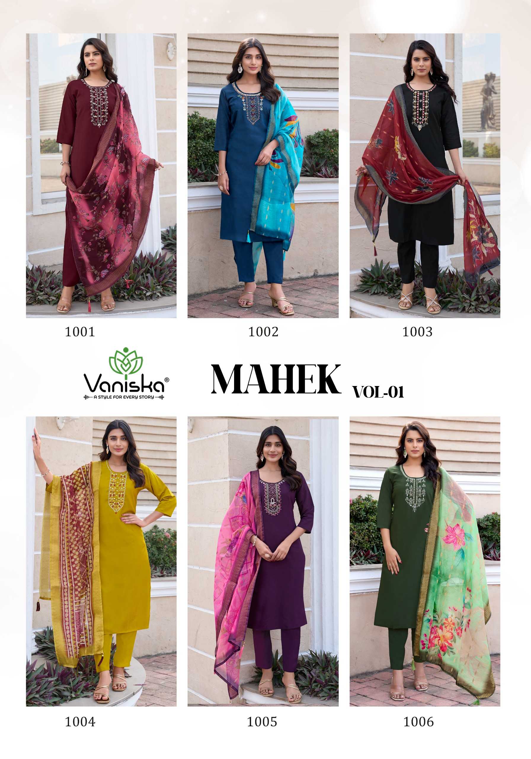 Vaniska Mahek Vol 1 Catalog famous kurti types in india