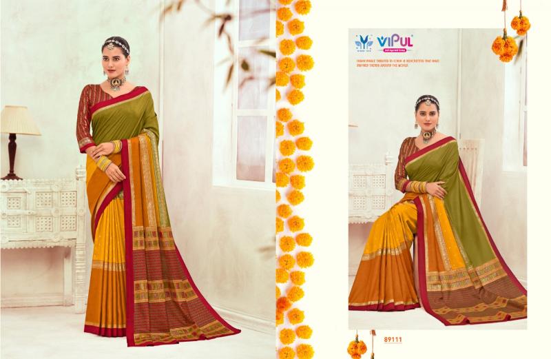 Vipul Gulmarg Silk Vol 6 catalog saree fabric online india