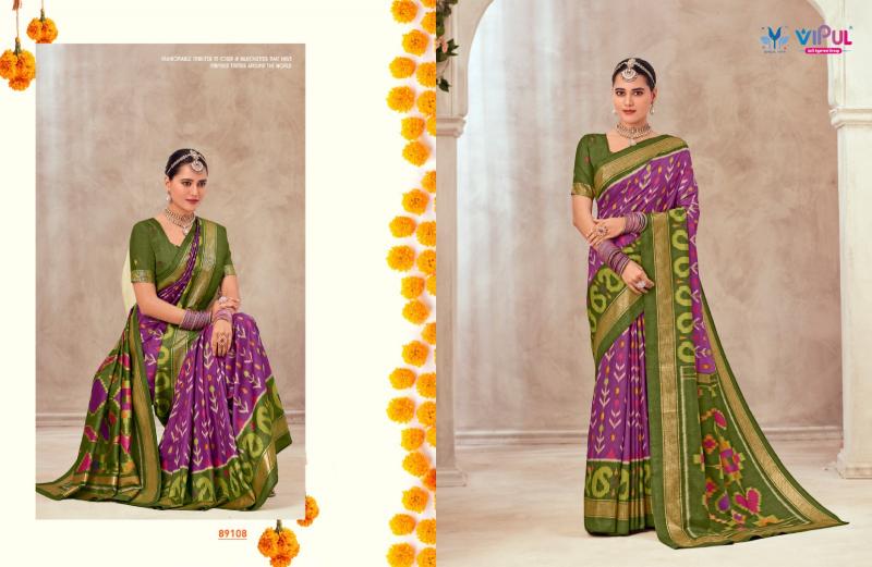 Vipul Gulmarg Silk Vol 6 catalog saree fabric online india