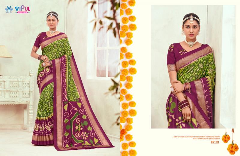 Vipul Gulmarg Silk Vol 6 catalog saree fabric online india
