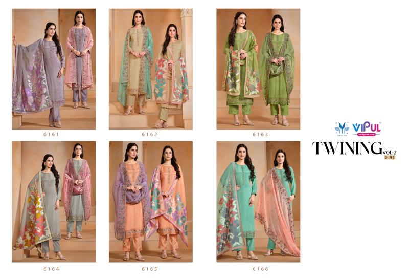 Vipul Twinning Vol 2 catalog unstitched heavy salwar kameez in jaipur wholesale