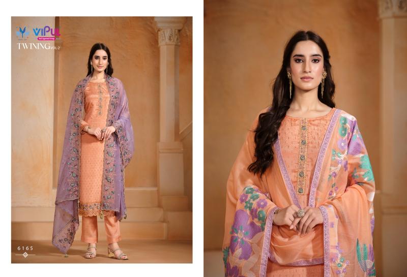 Vipul Twinning Vol 2 catalog unstitched heavy salwar kameez in jaipur wholesale