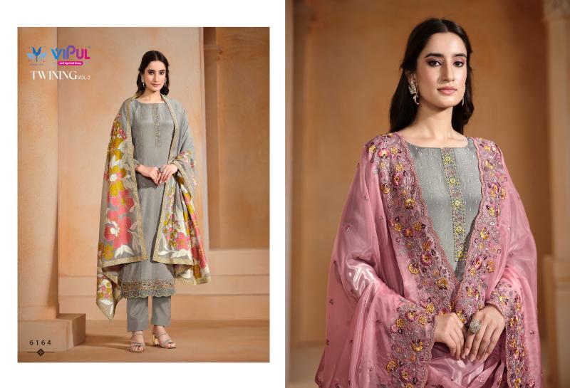 Vipul Twinning Vol 2 catalog unstitched heavy salwar kameez in jaipur wholesale