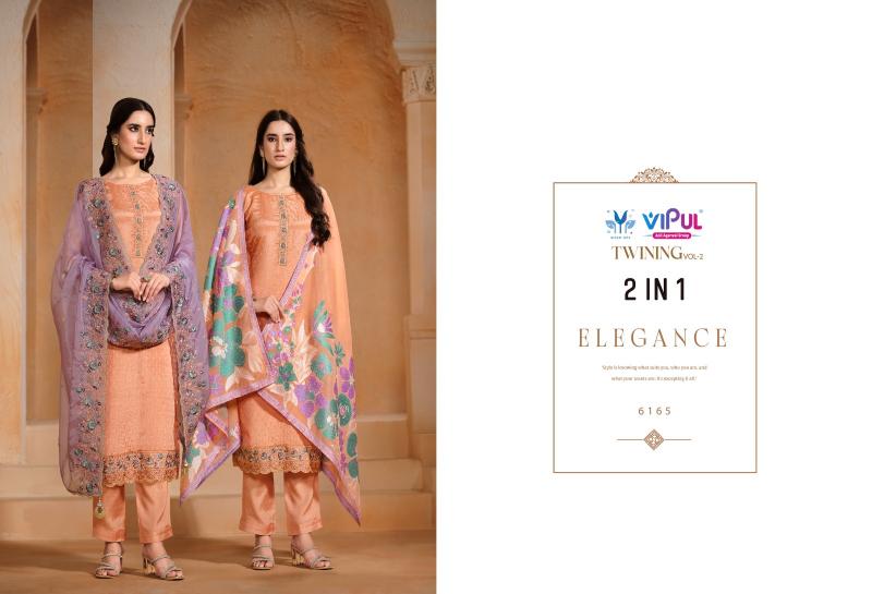 Vipul Twinning Vol 2 catalog unstitched heavy salwar kameez in jaipur wholesale