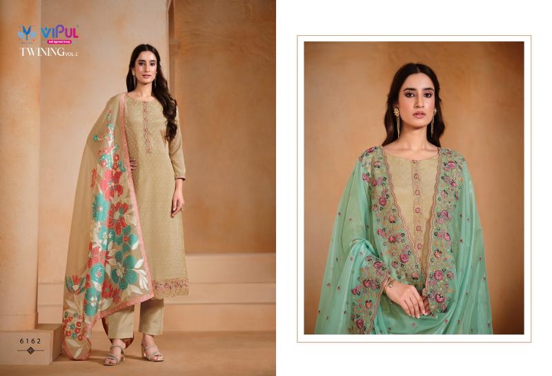 Vipul Twinning Vol 2 catalog unstitched heavy salwar kameez in jaipur wholesale