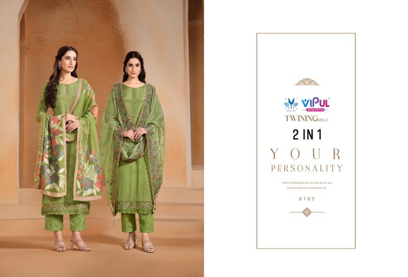 Vipul Twinning Vol 2 catalog unstitched heavy salwar kameez in jaipur wholesale