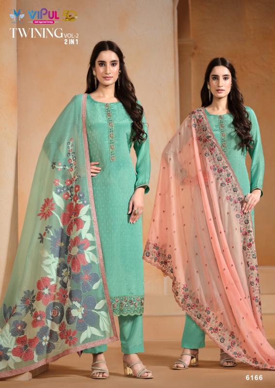 Vipul Twinning Vol 2 catalog unstitched heavy salwar kameez in jaipur wholesale