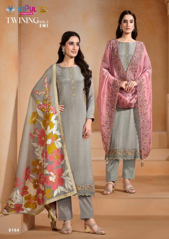 Vipul Twinning Vol 2 catalog unstitched heavy salwar kameez in jaipur wholesale