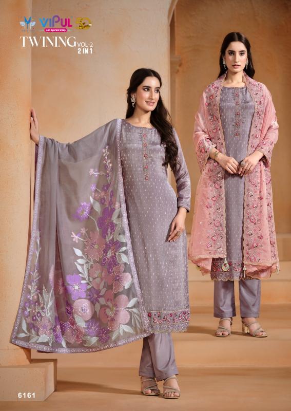 Vipul Twinning Vol 2 catalog unstitched heavy salwar kameez in jaipur wholesale