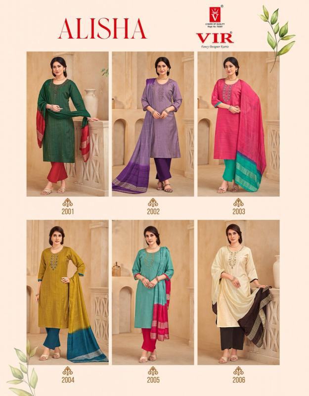 Vir Alisha vol 1 catalog Simmer kurtis